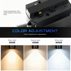 ไฟติดรางแบบสปอตไลท์ LED 10W 20W 30W 40W สำหรับจัดแสดงสินค้าในร้านค้า พร้อมระบบรางแบบเส้นตรง - Product Image 5