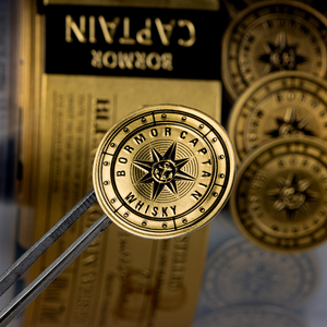 In ấn nhãn kim loại, nhãn dán nhôm ép nổi, nhãn dán dính tùy chỉnh cho chai rượu Whisky/ Brandy/ Vodka/ Bia/ Rượu vang trắng/ Rượu vang đỏ - Product Image 4