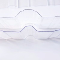 Toiture en polycarbonate pour serre, plaque ondulée transparente