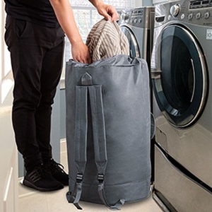Large Capacity <strong>Hanging</strong> <strong>Laundry</strong> Backpack Organizer Multifunctional Travel and Storage <strong>Bag</strong> for Living Room Use - Product Image 4