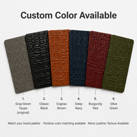 Étui de téléphone de luxe en cuir véritable à motif alligator avec dragonne et support de charge magnétique sans fil