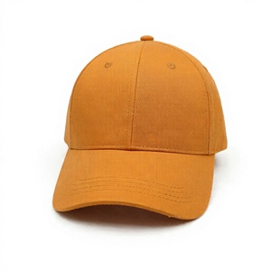 Casquette de baseball orange à 5 panneaux avec logo brodé 3D, fermeture réglable, en coton, pour le sport et les voyages - Product Image 4
