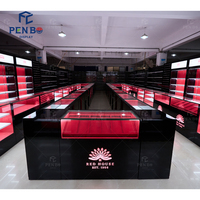 Desain Dekorasi Interior Toko Tembakau Modern, Perlengkapan Pajangan Toko Ganja, Furnitur Display Rokok untuk Toko Rokok