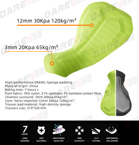 กางเกงปั่นจักรยาน Darevie รุ่น Gravel Cargo แบบมีกระเป๋าหลายช่อง สีดำ - Product Image 6