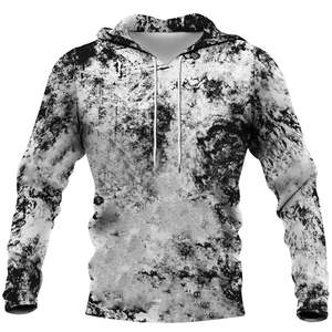 Sweats à capuche personnalisés tricotés par teinture pour hommes sweat à capuche par sublimation sweat-shirts imprimés avec poche pour hommes sweat-shirt - Product Image 6