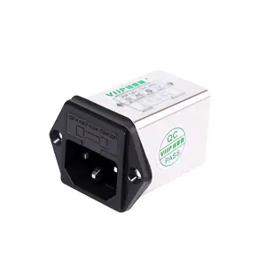 OEM 250V AC EMI Filtro de ruido IEC 320 Socket Plug In Filter 250VAC para equipos de energía