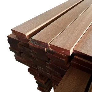 Hottest Selling Dark Red Meranti Nemesu Wood Moulding & Dressed Timber with PEFC Certified Standard and Better MGR