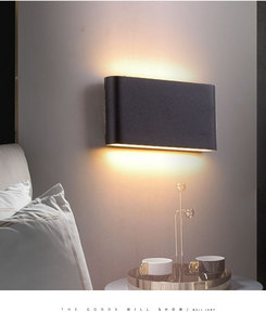 Lámpara Led de pared moderna <span class=keywords><strong>para</strong></span> <span class=keywords><strong>exteriores</strong></span>, Mural <span class=keywords><strong>para</strong></span> porche, jardín, candelabro de pared de arriba y abajo, blanco y negro - Product Image 5
