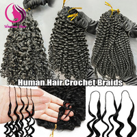 Extensions de cheveux au crochet sans nœuds, style bohème, Yaki, raides et crépus, en cheveux humains Remy vierges brésiliens, qualité usine, à nœuds miracle