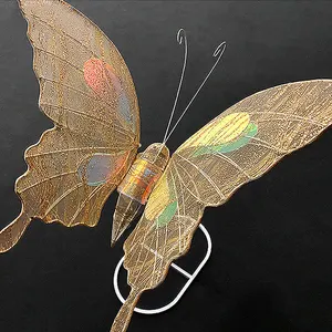 2024 Hot Sale Wedding Props Wrought Irony Electric Luminous Butterfly Wedding Decoration Catwalk Stage Arrangement Ornaments