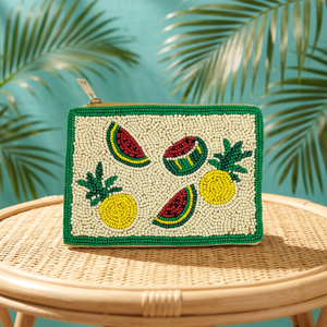 Bolsa con patrón de frutas bordadas, forma cuadrada, accesorio de viaje de uso diario a la moda, colores variados - Product Image 3