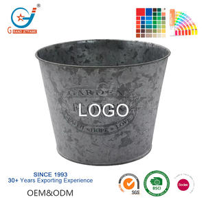 工場価格1.3ガロンプランター大型屋外プランター大型屋外プランターヴィンテージ鉄植木鉢庭用 - Product Image 2