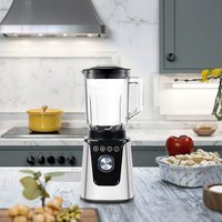 265370 350W 2026 OEM Blender de comptoir électrique personnalisé avec logo, corps en acier inoxydable, commande par bouton et pot en plastique