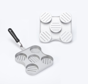 Factory Price Patty Maker Hamburger Mold Press Food Grade Metal Non-Stick Eco-Friendly Burger <b>Meat</b> Press - Product Image 1