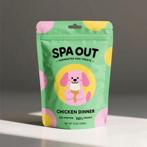 Sacs d'emballage pour aliments pour chiens en plastique PE flexible, laminés, antistatiques, avec fermeture éclair - Product Image 5