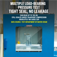 Flacon de réactif en plastique PP transparent scellé pour l'emballage de poudres, à large ouverture, avec graduation, résistant aux hautes températures, 5 ml