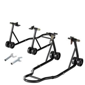 Stand Motor Sepeda Motor Depan & Belakang dari Baja Tugas Berat yang Dapat Disesuaikan dengan Roda - Product Image 1