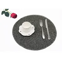 Round Woven Placemats, Waterproof Dining Table Napkins