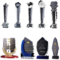 Trophée de Cristal Personnalisé Médaille Résine Métal Trophée Récompenses Souvenir Créatif Trophée de Cristal