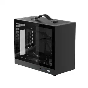 S500bk ITX mini Trường hợp nhỏ xách tay HTPC Máy tính để bàn máy tính PC chơi Game trường hợp