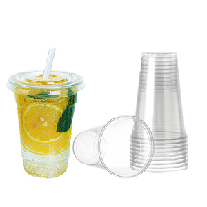 Tốt nhất bán tùy chỉnh 12 16 18OZ BOBA dùng một lần nước ép cà phê đá bong bóng trà sữa tráng miệng đồ uống bên nhựa uống cup có nắp đậy - Product Image 1