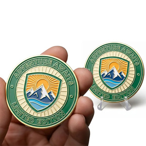 Fabricant <span class=keywords><strong>d</strong></span>'objets artisanaux en métal plaqué <span class=keywords><strong>or</strong></span> et argent de style antique, conception personnalisée de votre propre logo, pièces de monnaie de <span class=keywords><strong>d</strong></span>éfi 3D double face sur mesure - Product Image 1