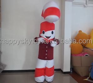 Divertido disfraz de Mascota de Navidad, bastón inflable personalizado y traje de bastón de caramelo para actuación de desfile y evento de Navidad - Product Image 3