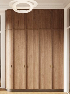Armoire rétro en bois massif, meuble de vestiaire vintage, armoire de <span class=keywords><strong>hall</strong></span> <span class=keywords><strong>d</strong></span>'<span class=keywords><strong>entrée</strong></span>, armoire sur mesure à quatre portes, une armoire murale complète - Product Image 1