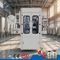 Machine d'étiquetage rétractable industrielle, applicateur d'étiquettes rétractables, machine d'étiquetage de manchons rétractables pour bouteilles rondes et carrées