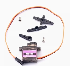 Servomoteur à engrenages métalliques MG90S de haute qualité, 9g, 180 degrés, 14g, moteur de direction pour avion RC à aile fixe, avion télécommandé - Product Image 2