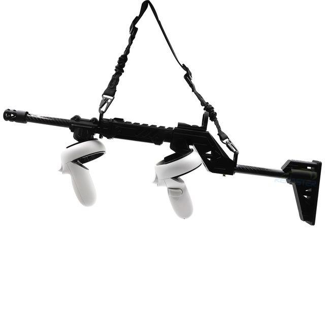 VR Accessories Controller Gun Stock Magnetic with Sling Stabilizer for Oculus Quest 2 Gamepad Controller
