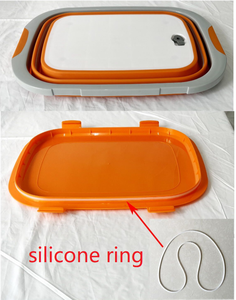 Évier <span class=keywords><strong>pliable</strong></span> multifonctionnel de 20 L avec bouchon de vidange, bac de rangement de cuisine en plastique <span class=keywords><strong>pliable</strong></span> avec couvercle verrouillable - Product Image 1