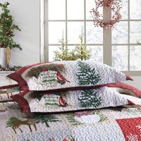 Couvre-lit en plaid australien pour Noël, ensemble de literie taille Queen, literie en tissu polyester personnalisée, literie en lin français