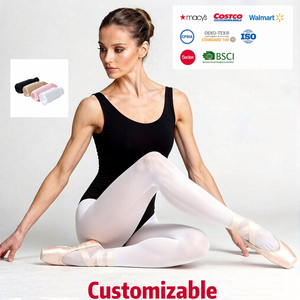 <span class=keywords><strong>Medias</strong></span> de <span class=keywords><strong>Ballet</strong></span> Convertibles de Alta Calidad para Mujer, con Diseño de Orificios, Transparentes, Transpirables, de Nailon y Elastano Tejido - Product Image 1