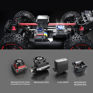 MJX 14210 Hyper Go 4WD 1/14无刷电机遥控玩具越野赛车沙漠漂移高速遥控汽车卡车 - Product Image 6