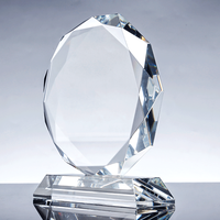 Gravure Laser personnalisée récompenses d'entreprise trophée en verre cristal récompense trophée en verre cristal