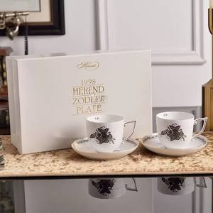 Tazza da Tè e Caffè Retrò di Lusso Leggero, in Porcellana <span class=keywords><strong>Bone</strong></span> <span class=keywords><strong>China</strong></span> da 200ml, Design Creativo e Divertente, Regalo Aziendale per Coppie - Product Image 6