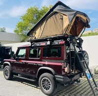 Tente de toit légère et facile à installer pour véhicule, avec structure en panneaux alvéolaires en aluminium, échelle extensible, structure à deux couches, quatre saisons