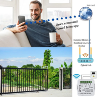 Module de commande d'ouvre-porte de garage intelligent Tuya ZigBee personnalisable, application Smart Life, commande vocale, compatible avec Alexa et Google Home