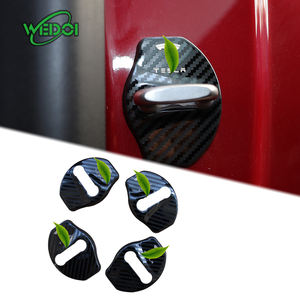 Haute qualité et bon prix couvercle de boucle de serrure de porte 4 pièces en acier inoxydable pour accessoires tesla 3Y - Product Image 1