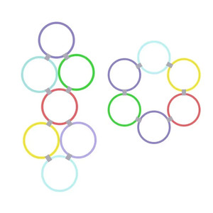 Wholesale New Outdoor Funny <b>Physical</b> Training Sport Toys Kids 38cm 10 Hoops Connectors Lattice Jump Ring Set Sensory - Product Image 4