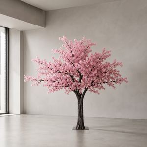 Arbre de <span class=keywords><strong>cerisier</strong></span> artificiel rose fait main sur mesure avec base <span class=keywords><strong>en</strong></span> métal pour mariage, Noël, événements commerciaux - Product Image 4
