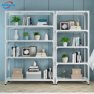 Estante de almacenamiento de 5 capas para el hogar, estantería de acero angular, color blanco, gran oferta - Product Image 4