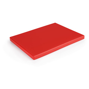 Tagliere Rettangolare Grande in Polietilene Rosso, Lavabile in Lavastoviglie, per Uso in Cucina - Product Image 1