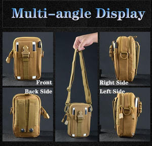 Étui de téléphone portable, sacoche utilitaire, sac banane d'extérieur, pochette Molle EDC, sac banane universel d'extérieur, sacs banane tactiques - Product Image 3