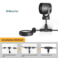 Adaptateur de câble électrique en nylon PA66 à 2 ou 3 broches EW-M25T SCART, borne à vis, connecteurs de bande LED étanches IP68