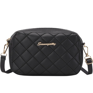 Bolso de cámara bordado, nuevo estilo 2026, bolso de hombro, bolso cruzado con patrón de diamantes, bolso de mujer a la moda. - Product Image 3
