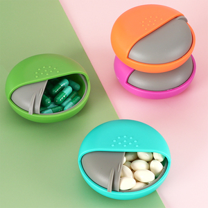 SUNSHING Rotating Pill Organizer Personalized Snapshut Pill Case <b>7</b> Day Travel Supplement Dispenser Vitamins Storage Container - Product Image 4