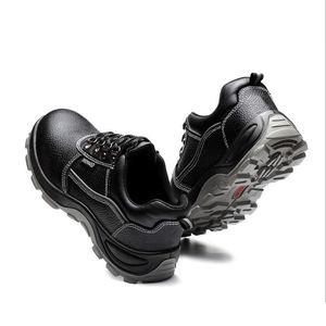 CE S3 Großhandel Günstige Bau-Arbeitsschuhe Industrielle Sicherheitsschuhe Herren Echtleder Stahlkappe Rutschfest Herbst Niedrig Geschnitten - Product Image 5