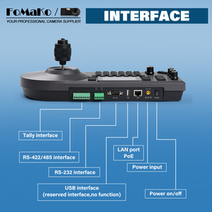 FoMaKo BH430 2 * FMK30SDI 30x SDI HDMI PTZ Kit de cámara 1PC PTZ Cámara Joystick <span class=keywords><strong>Controller</strong></span> 1PC <span class=keywords><strong>Video</strong></span> Mixer <span class=keywords><strong>Switcher</strong></span> para Iglesia - Product Image 5